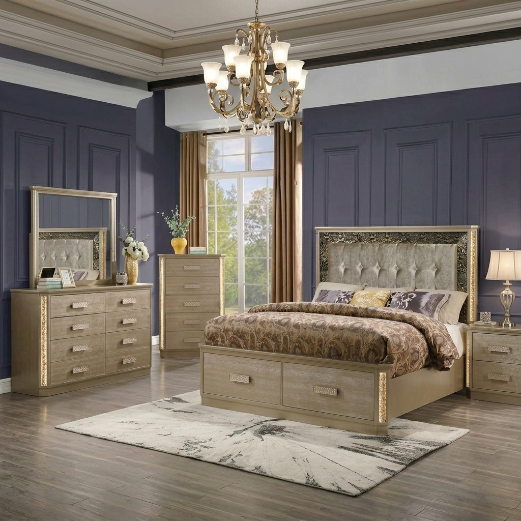 Rivano Regal Glow Bedroom Set