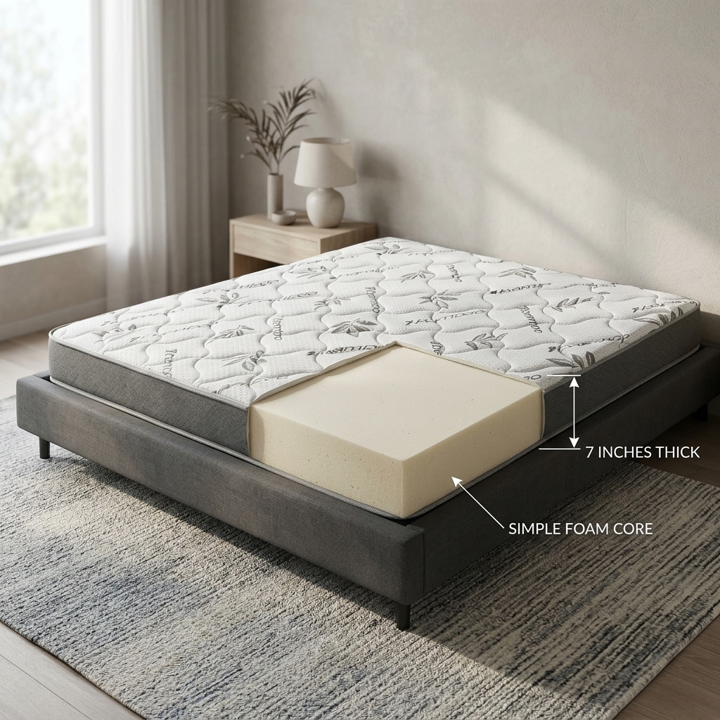 7 inches Foam Bamboo Mattress
